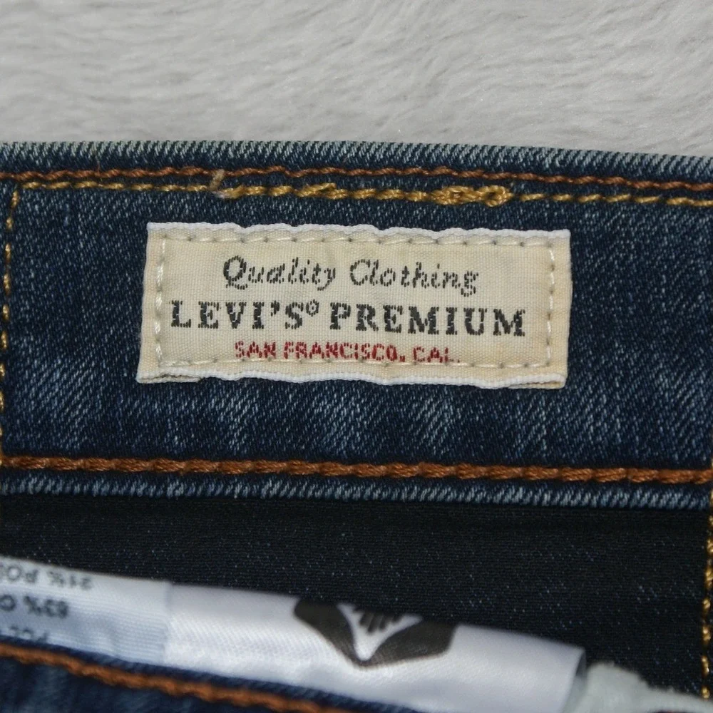 Levis 512 Slim Taper Jeans Mens 36x32 Stretch Blue Denim Pants Medium Wash